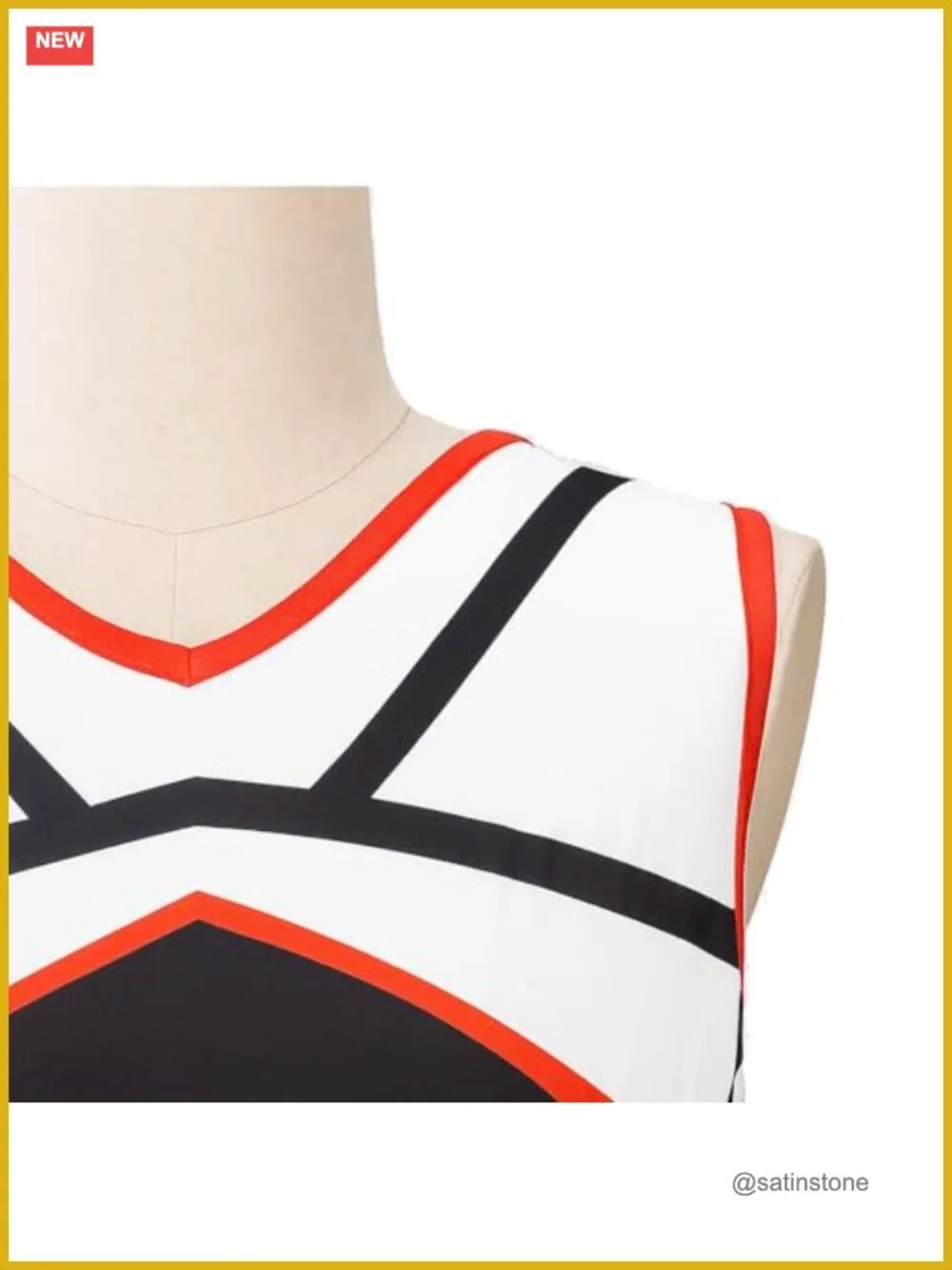 Girls Cheerleading Costume Set with Pleated Skirt